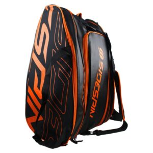 Rakieta padelowa SideSpin Podwójna Orange Energy 4 Łopatki - Pomarańczowa Dla Dorośli Unisex