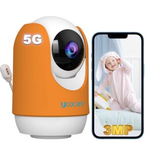 Aparat Babyphone z Alexą: 3MP Wideo 360° PTZ, 24 GHz i 5 GHz, Wykrywanie płaczu, Noktowizor, Czujnik temperatury, Kołysanka, Wykrywanie człowieka, Automatyczne