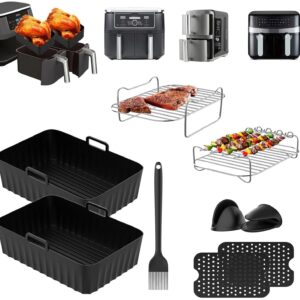 Zestaw 9 akcesoriów do frytownicy powietrznej Ankway z aluminium - dodatki do zdrowego gotowania