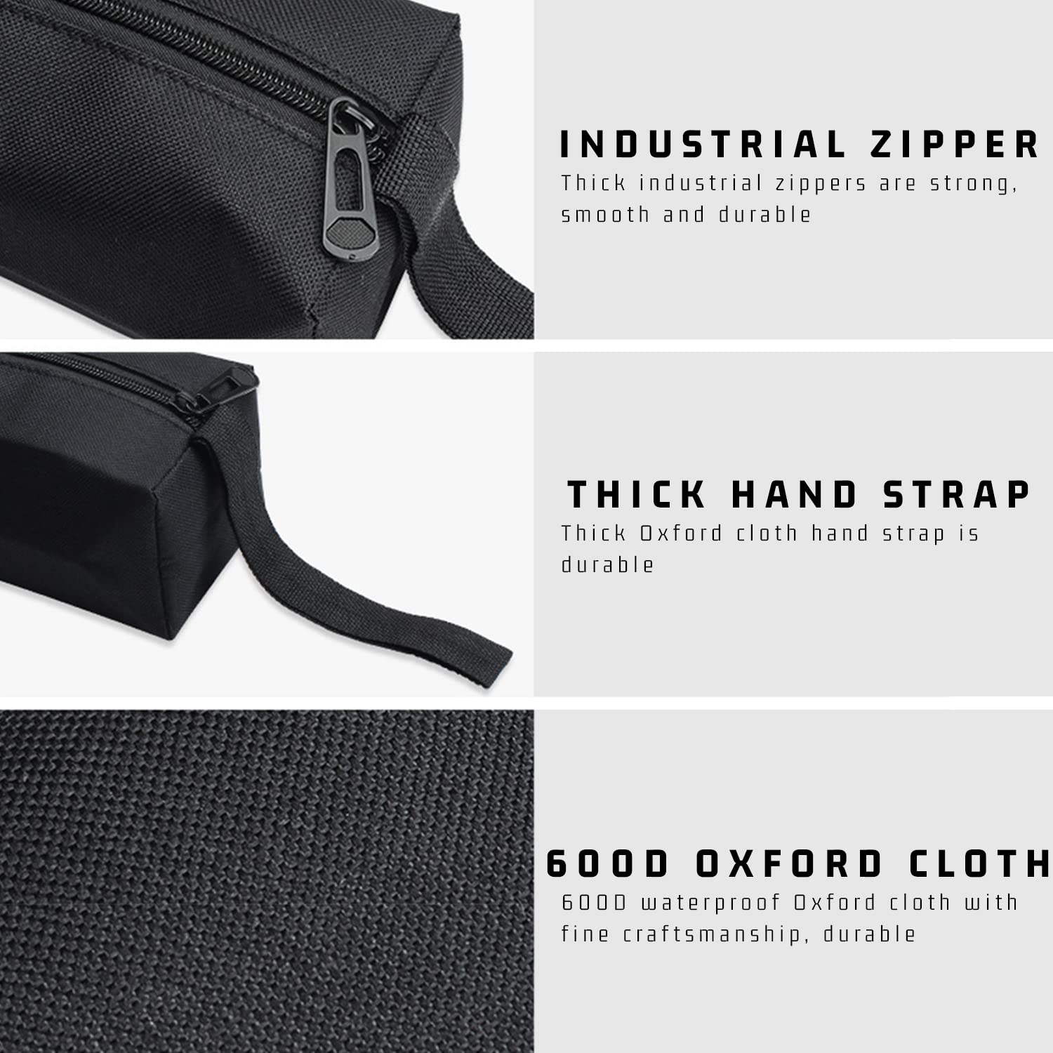 2 zestawy narzędzi z wodoszczelnymi torbami do przechowywania narzędzi (czarna zielona) - obrazek 5