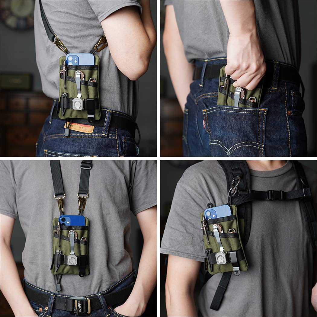 VIPERADE VE1 EDC Organizer kieszonkowy na narzędzia, mała torba EDC z - obrazek 2