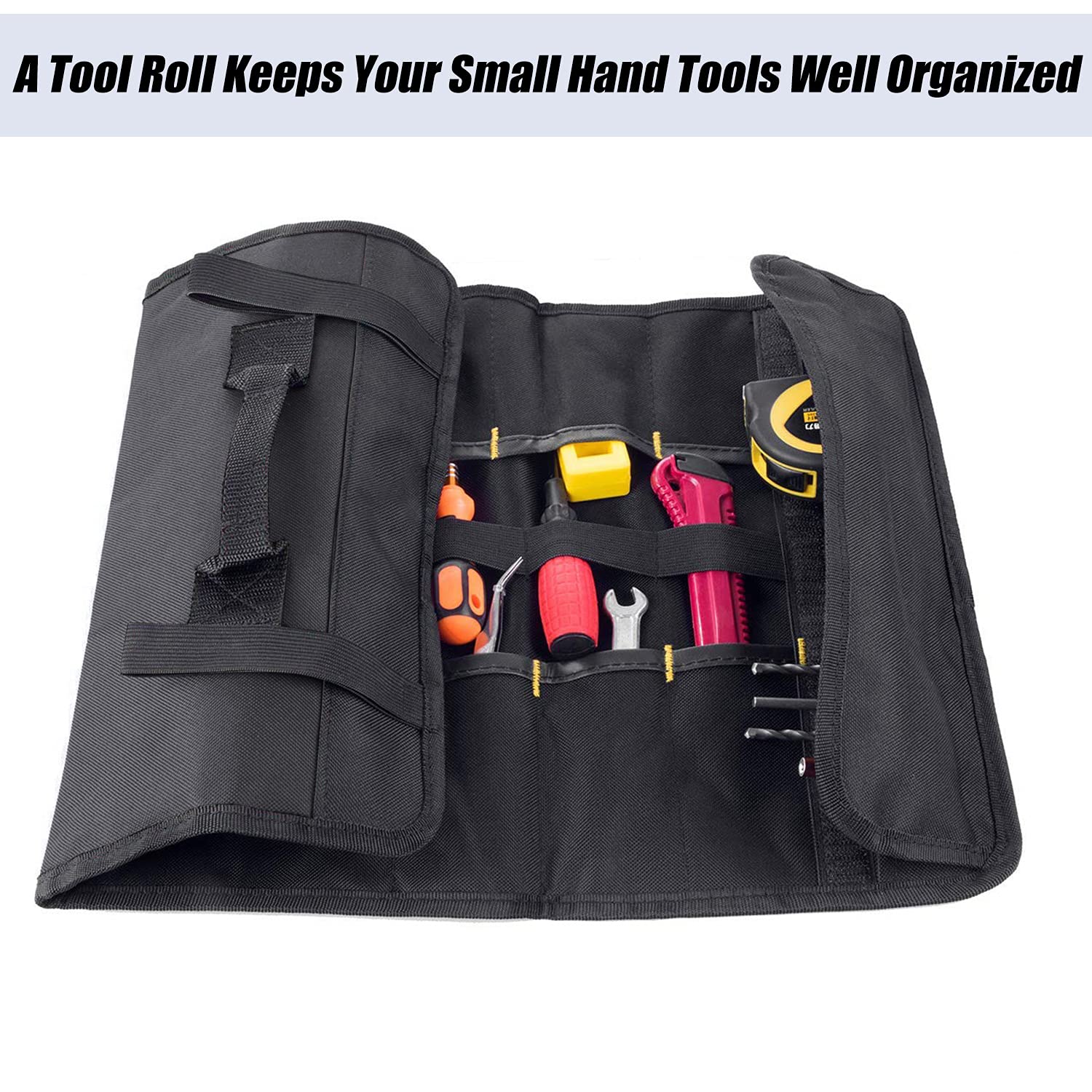 Torba na narzędzia na kółkach dla elektryków, stolarzy i techników - GJB01-HY-czarna - obrazek 6