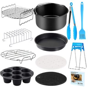 YINGRACE Zestaw 12 akcesoriów do frytkownicy na gorące powietrze, 8 ca