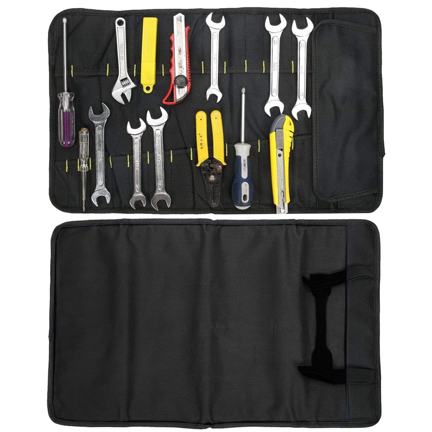 Torba na narzędzia na kółkach dla elektryków, stolarzy i techników - GJB01-HY-czarna - obrazek 2