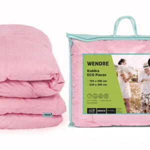 Kołdra Wendre różowa 200×220 - luksusowa i miękka kołdra w rozmiarze podwójnym
