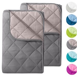 Lekkie i dwustronne kołdry z mikrofibry OekoTex 135x200 cm - zestaw 2 szt. (szary/jasnoszary) - idealne na lato, nadające się do gotowania 95°