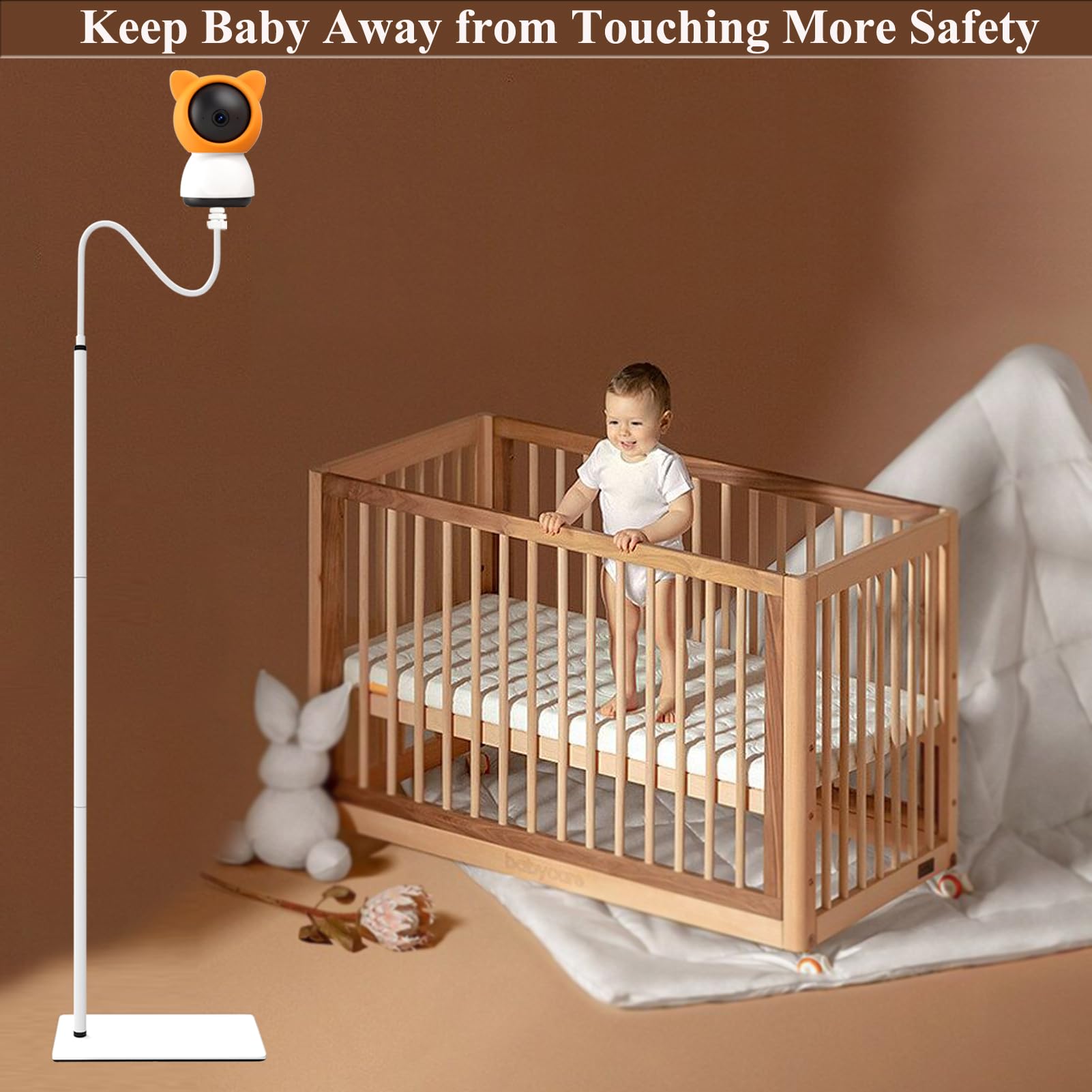 Uchwyt podłogowy do elektronicznej niani dla BOIFUN Baby 2S/5S/6T, ieGeek Baby 1T/DEATTI BM101-M - obrazek 6