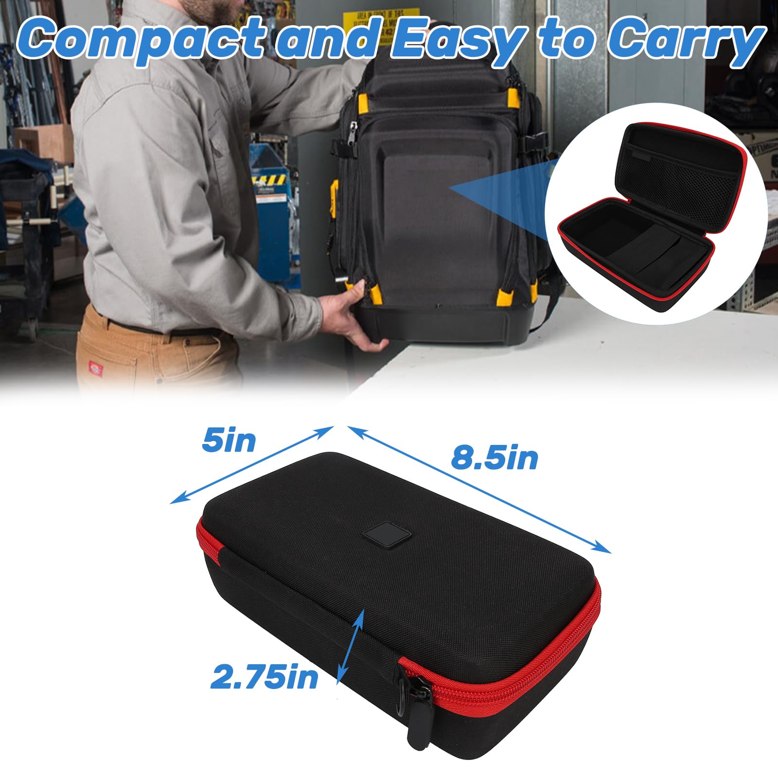 GAESHOW Torba na narzędzia, przenośny kuferek do przechowywania, wodoo - obrazek 5