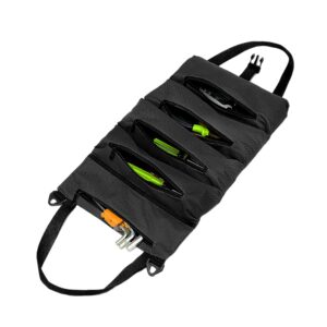 Składana torba narzędziowa z wieloma przegródkami i kieszenią na zamek błyskawiczny