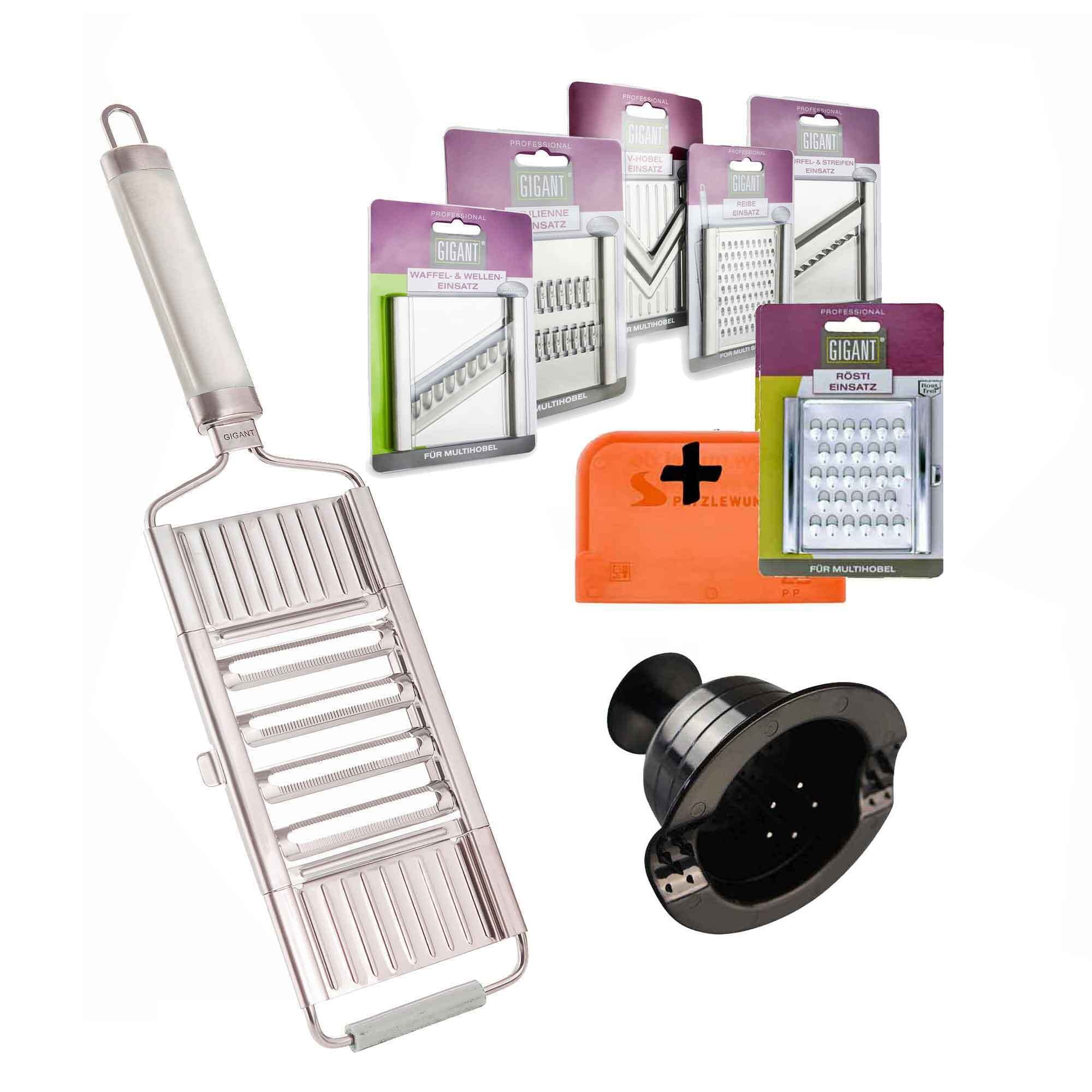 Gigant 4-komorowa krajalnica do warzyw z 6 dodatkowymi wkładami ze sta