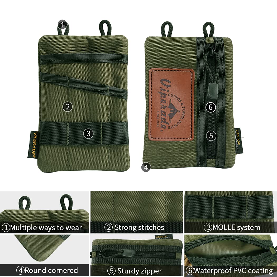 VIPERADE VE1 EDC Organizer kieszonkowy na narzędzia, mała torba EDC z - obrazek 5