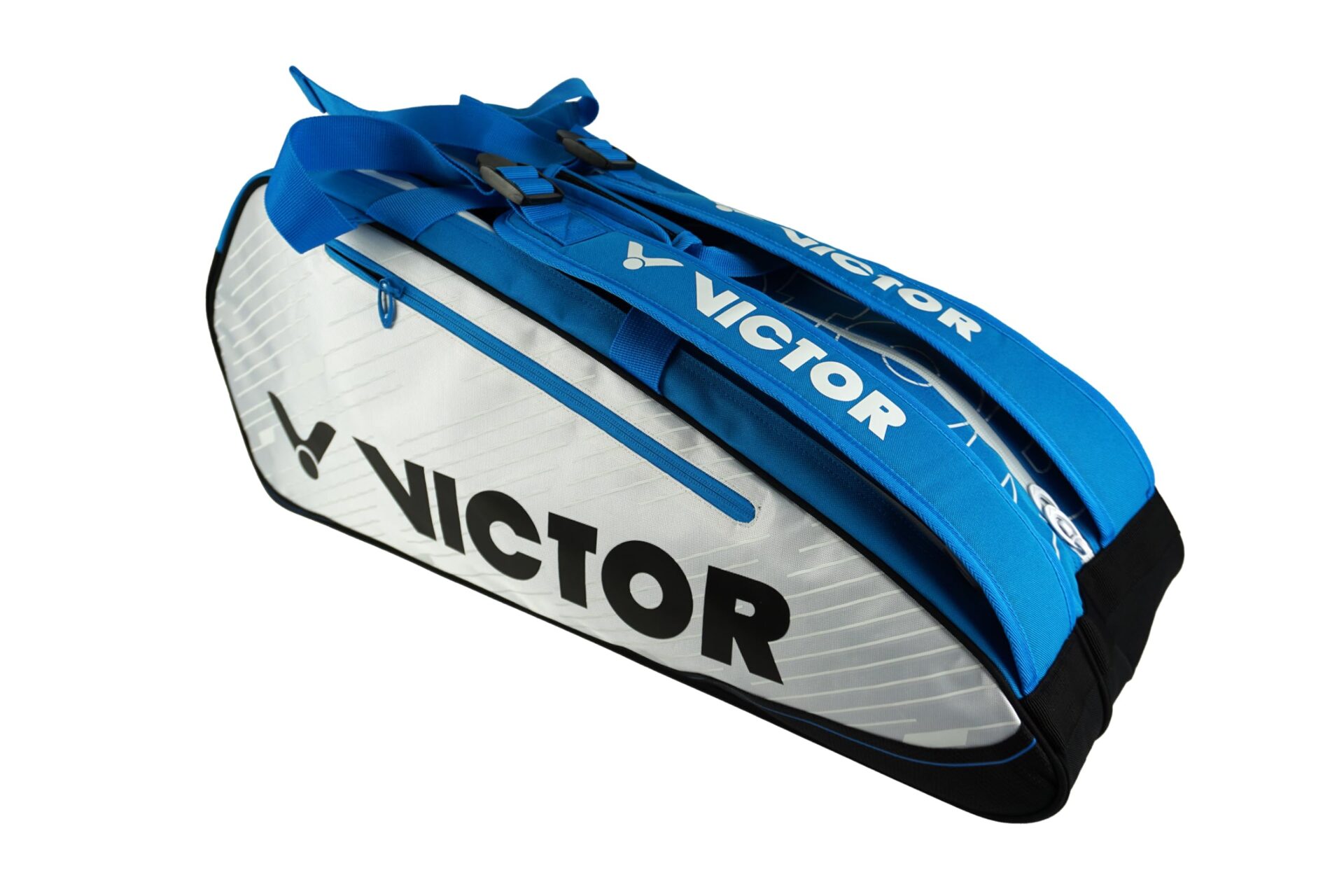 VICTOR Unisex DoubleThermobag 9114 B - Torba na rakietę tenisową, niebiesko-biała, rozmiar uniwersalny - obrazek 5