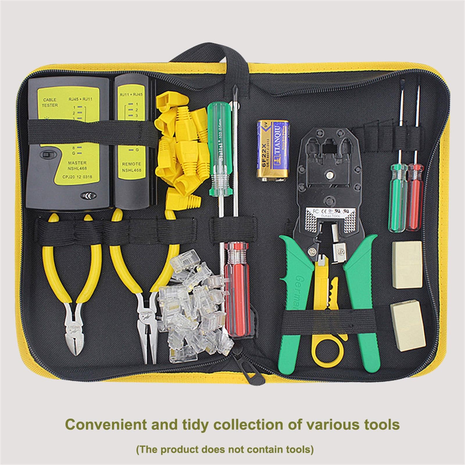 Przenośna torba narzędziowa YULIN SUN - wielofunkcyjne zestawy narzędzi, 600D Oxford, 20 kieszeni, średni rozmiar - obrazek 7