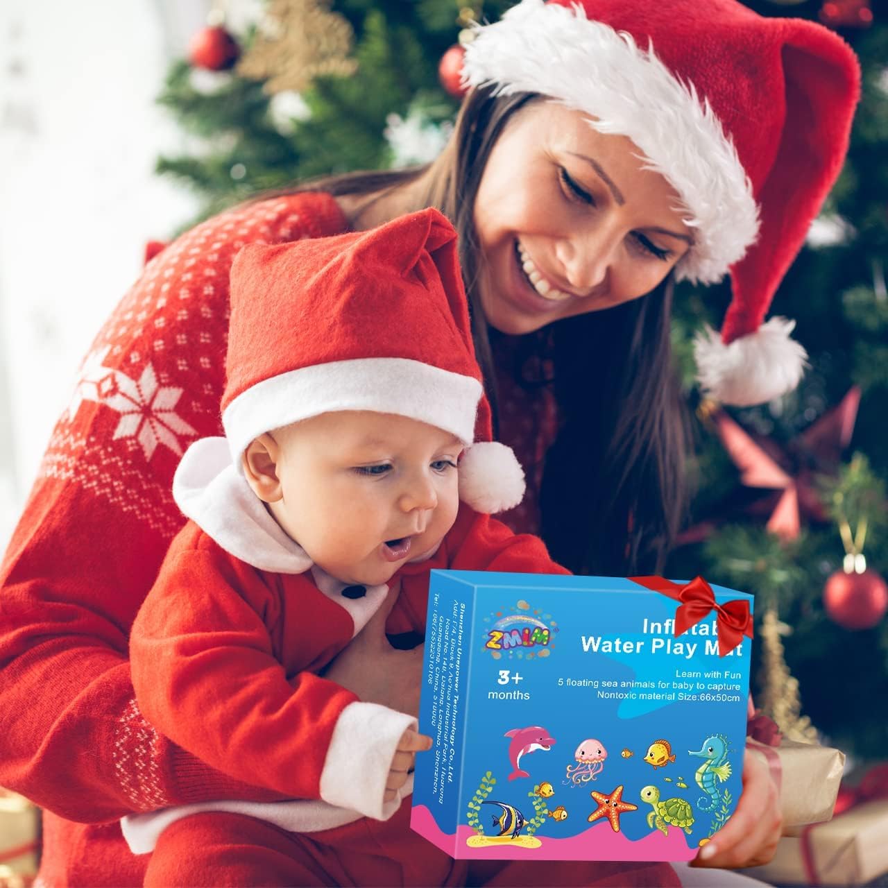 ZMLM Mata wodna dla niemowląt: zabawka dla niemowląt prezent aktywność - obrazek 3