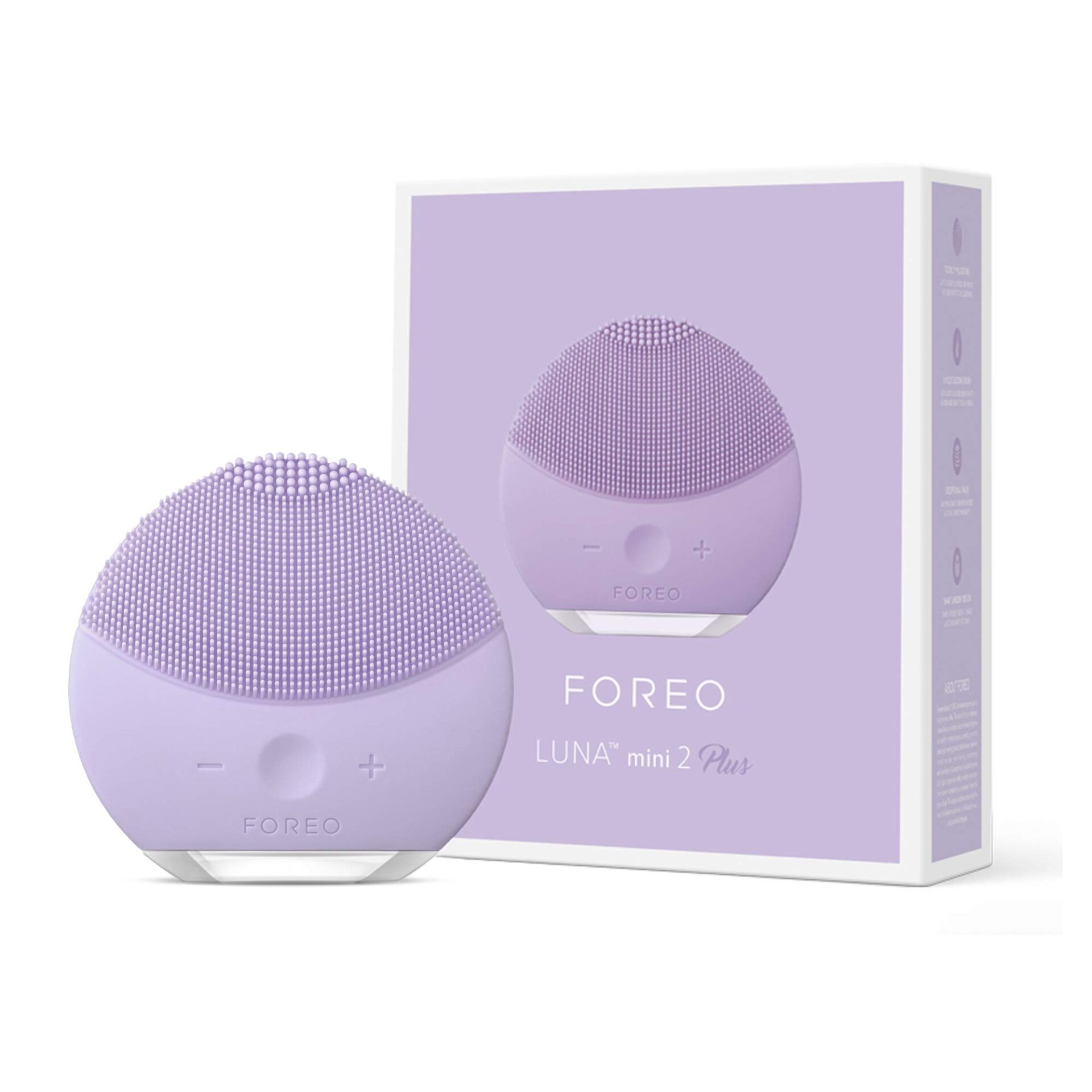 FOREO Luna Mini 2 Plus - Kompaktowe urządzenie do oczyszczania i ujędrniania twarzy z masażem, dla wszystkich rodzajów skóry, w kolorze lawendy - obrazek 4