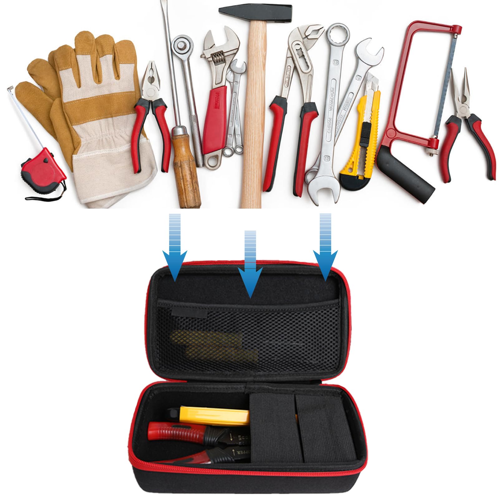 GAESHOW Torba na narzędzia, przenośny kuferek do przechowywania, wodoo - obrazek 4