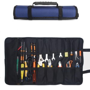 Torba na narzędzia YULIN SUN - 22 kieszenie, składany organizer dla elektryków, HVAC, hydraulików i stolarzy