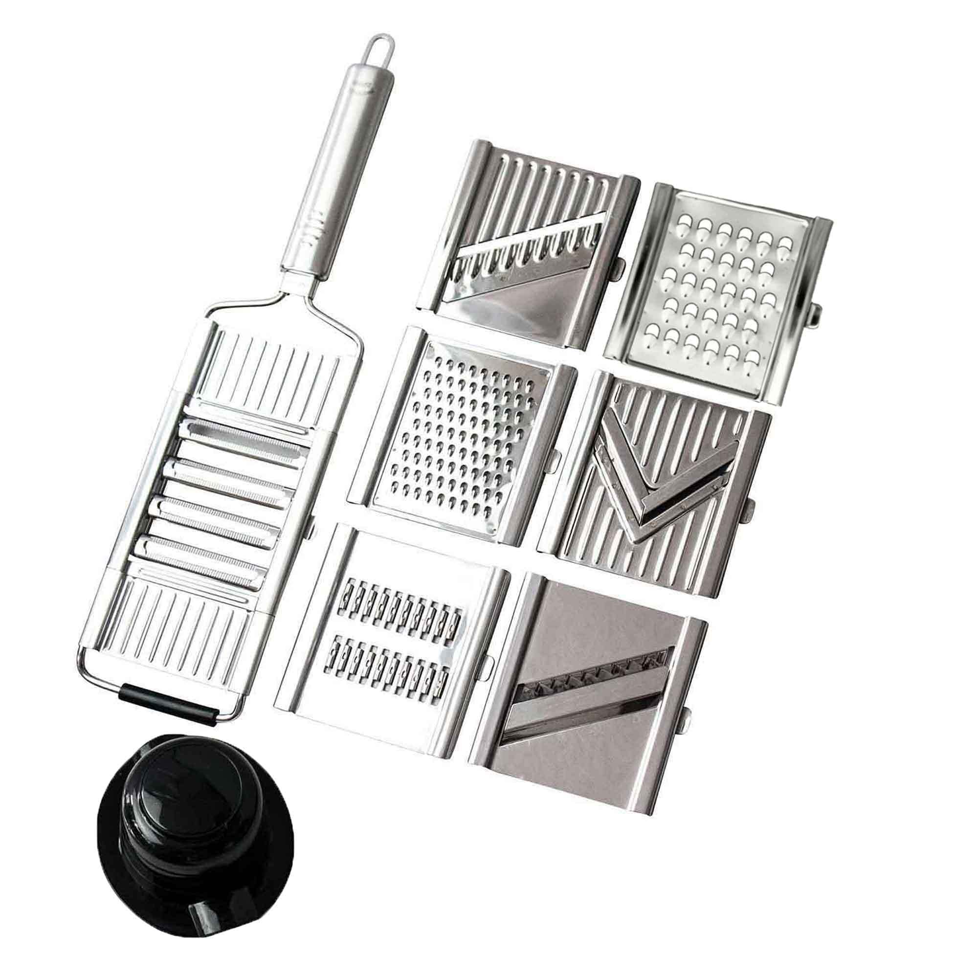 Gigant 4-komorowa krajalnica do warzyw z 6 dodatkowymi wkładami ze sta - obrazek 4