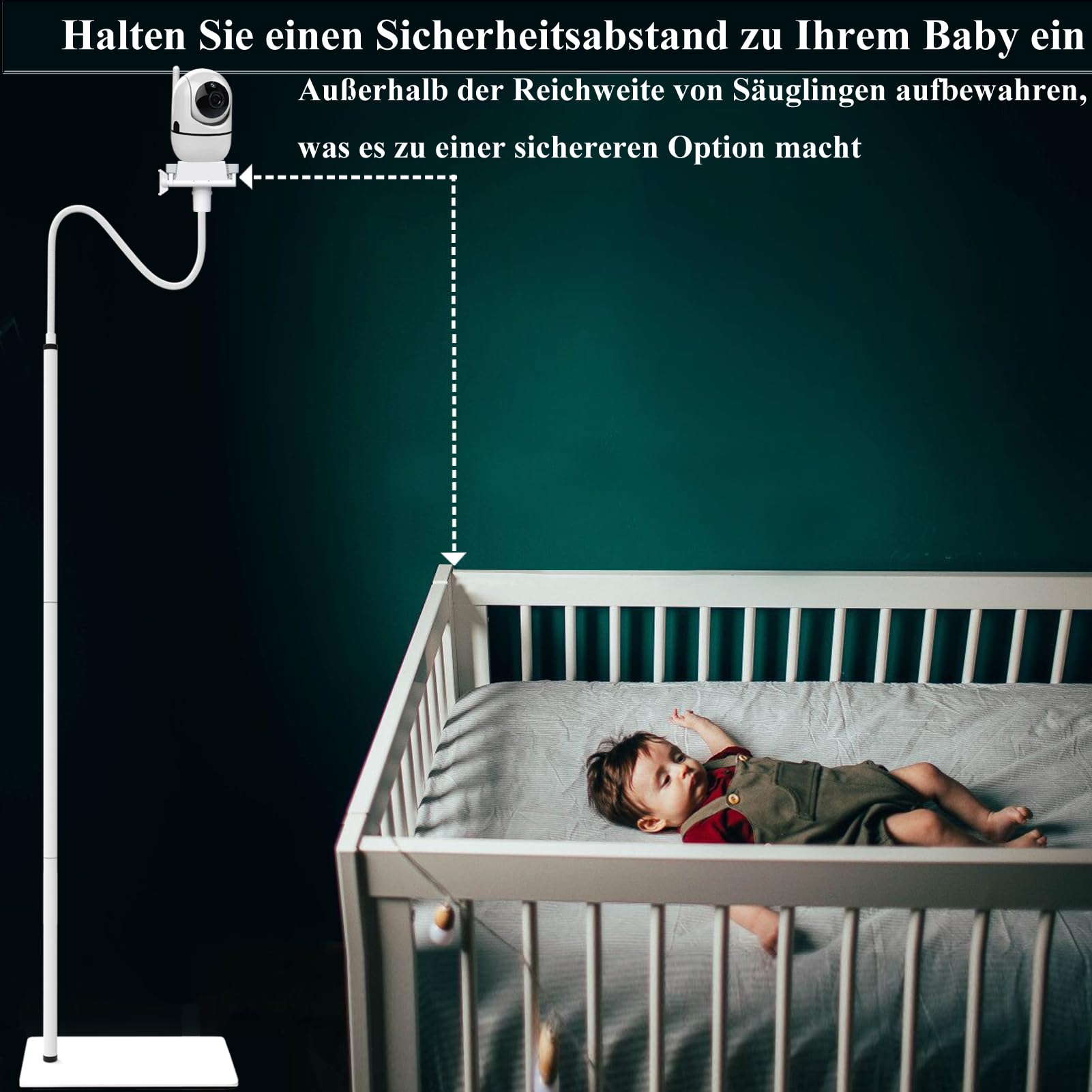 Uchwyt na telefon komórkowy do niani, uchwyt na kamerę dla niemowląt, - obrazek 7