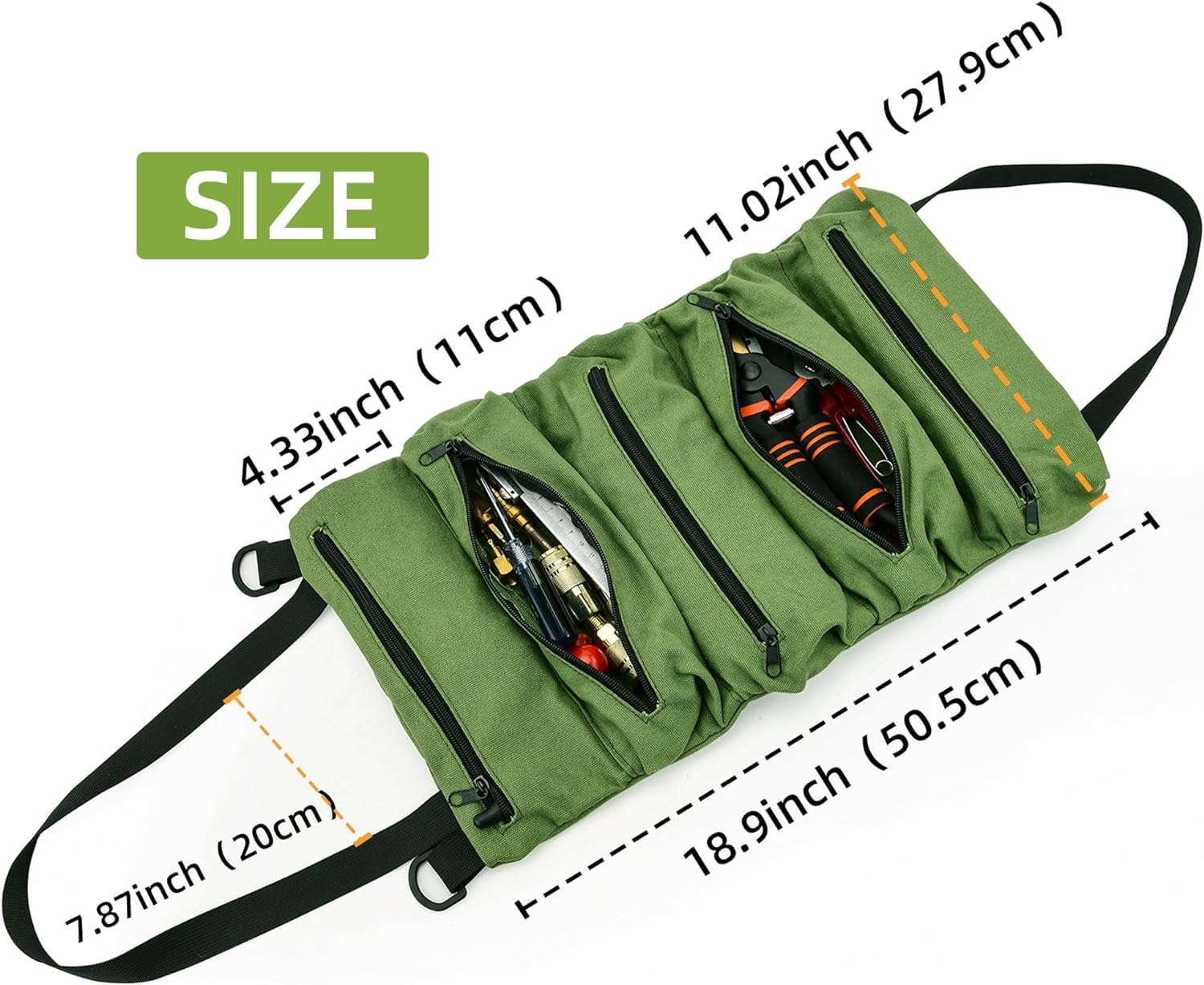 Torba na narzędzia dla elektryków i stolarzy z 5 kieszeniami - obrazek 7