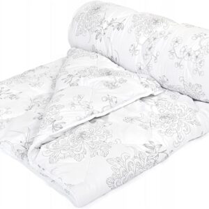 Kołdra Rossetti 160x200cm - Antyalergiczna kołdra z kwiatowym wzorem, idealna na cały rok, z puszystym wypełnieniem z mikrofazy