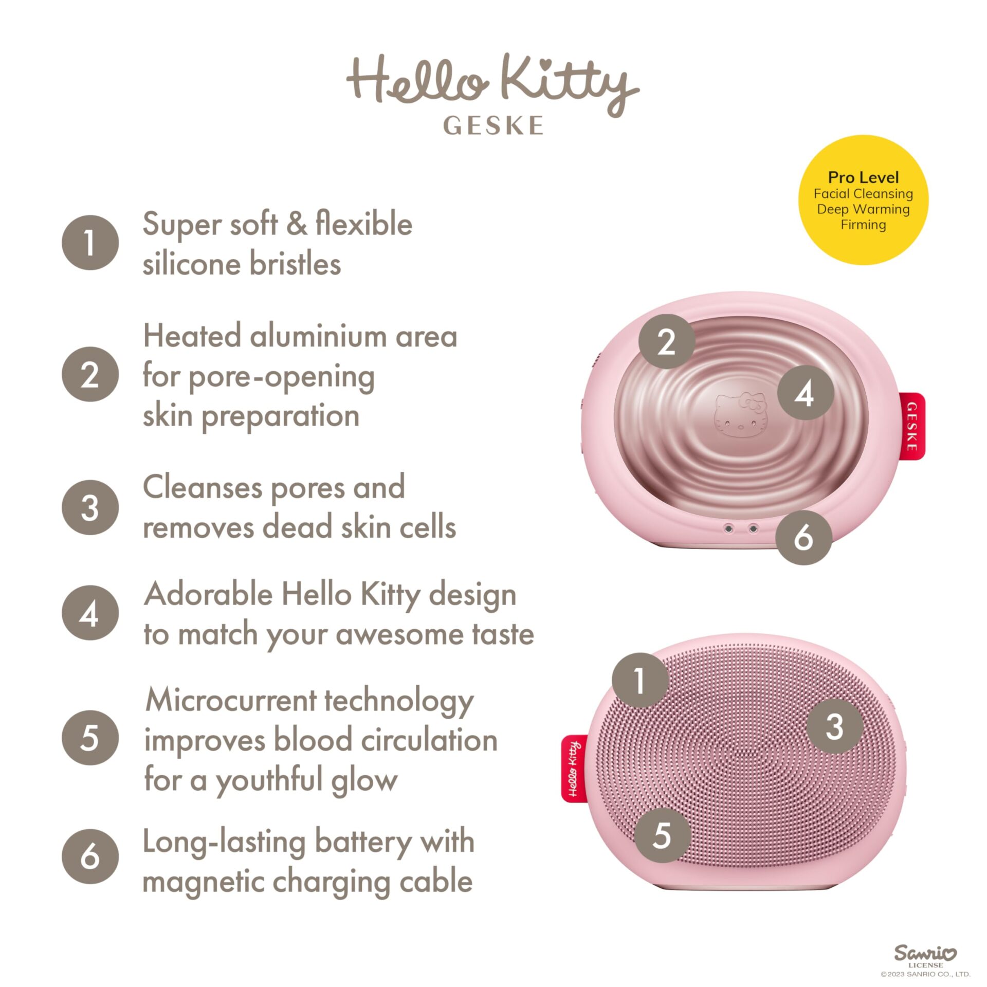 GESKE x Hello Kitty | Termiczna szczoteczka do twarzy SmartAppGuided™ - obrazek 8