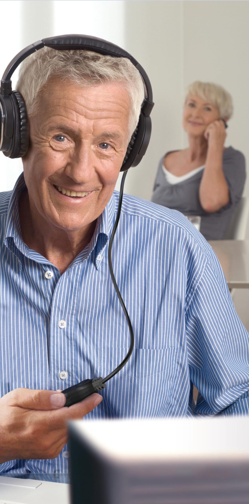 Humantechnik LH-056TV, głośne słuchawki TV, głośność L/R regulowana od - obrazek 2