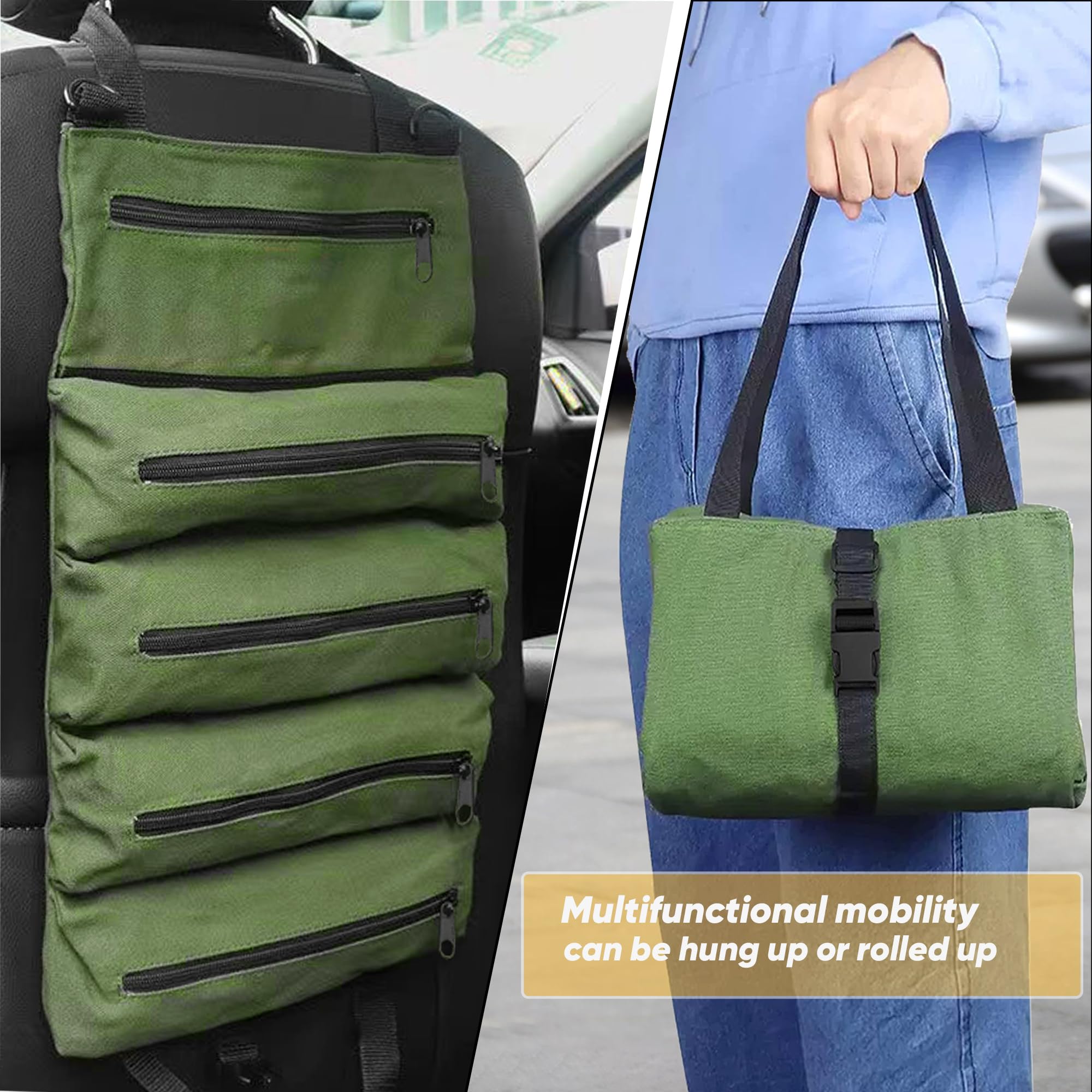 Torba na narzędzia dla elektryków i stolarzy z 5 kieszeniami - obrazek 4