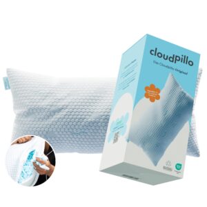Cloudpillo l Poduszka premium z pianki z pamięcią kształtu 40 x 80 cm – regulacja wysokości delikatna i oddychająca – ergonomiczna konstrukcja podpierająca głowę kark i plecy – relaksujący komfort spania