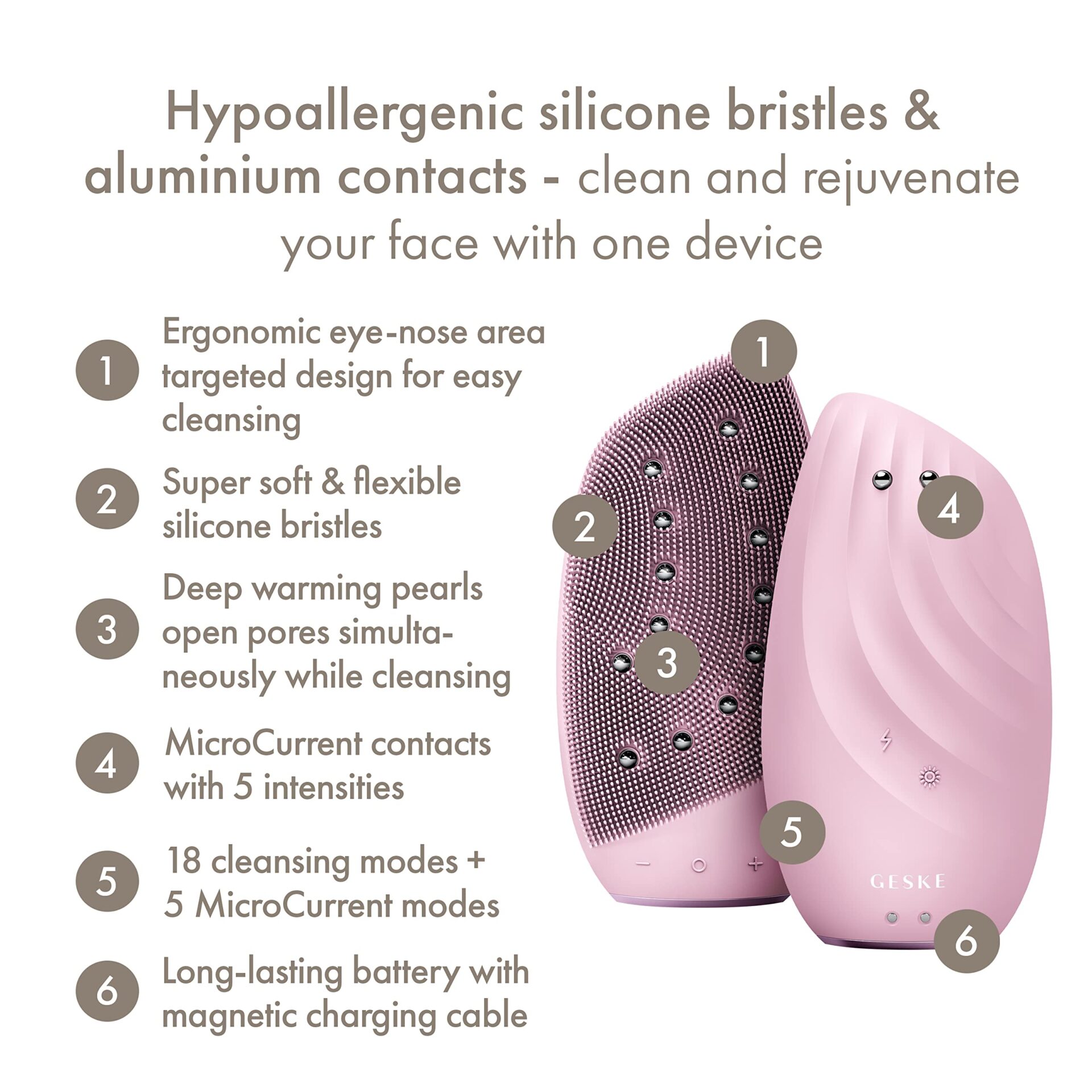 GESKE | SmartAppGuided™ Termo soniczna szczoteczka do twarzy i urządze - obrazek 8