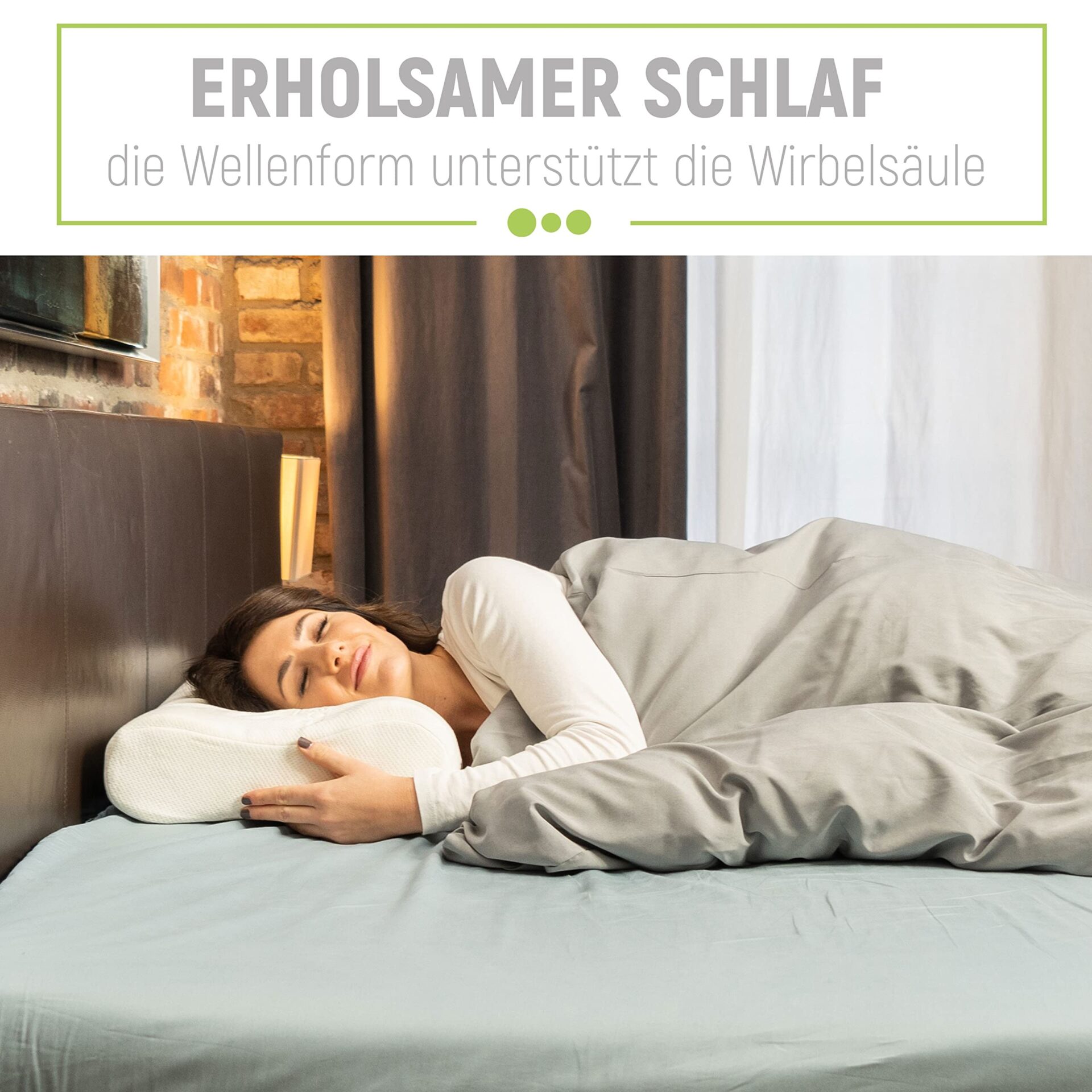 adia poduszka ortopedyczna poduszka podpierająca kark z pianki wiskoelastycznej poduszka do spania z aloesową poszewką dla osób śpiących na boku plecach i brzuchu - obrazek 5