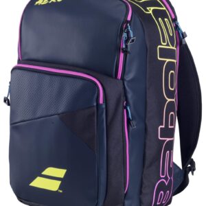 Plecak tenisowy Babolat Pure Aero Rafa - Wyjątkowy design w kolorach granatowy/żółty/różowy