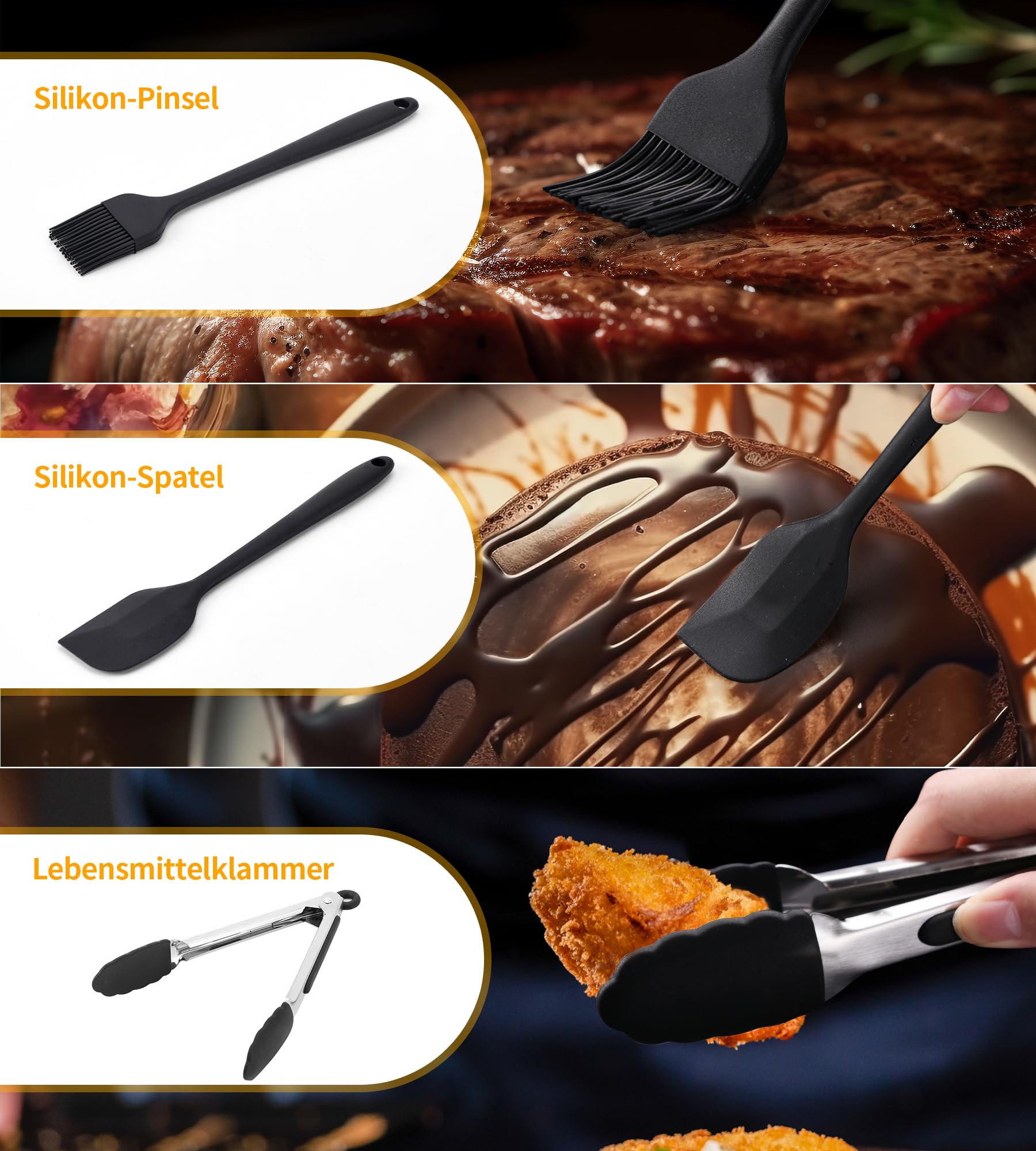 12-piece Air Fryer Accessories Set for Ninja Air Fryer AF500EU AF400EU AF300EU Innsky Princess Emerio - Dual 2024 Hot Air Fryer Accessories Stand, Polish-Language Kit - obrazek 5