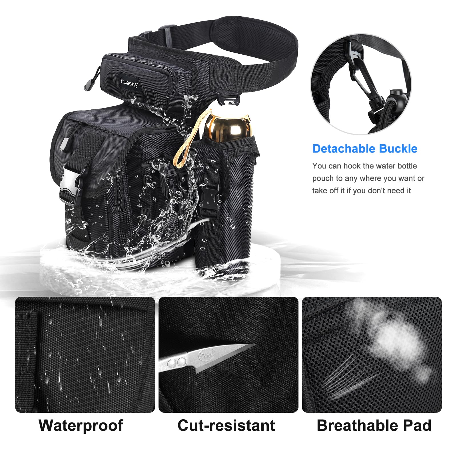 Jueachy Wielofunkcyjna torba na talię i nogawkę, taktyczna wojskowa to - obrazek 4