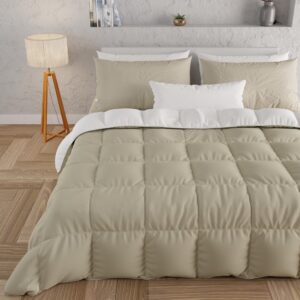 Luksusowy koc PETTI Artigiani Italiani Comforter - Brązowy, pojedynczy (150 x 260 cm)