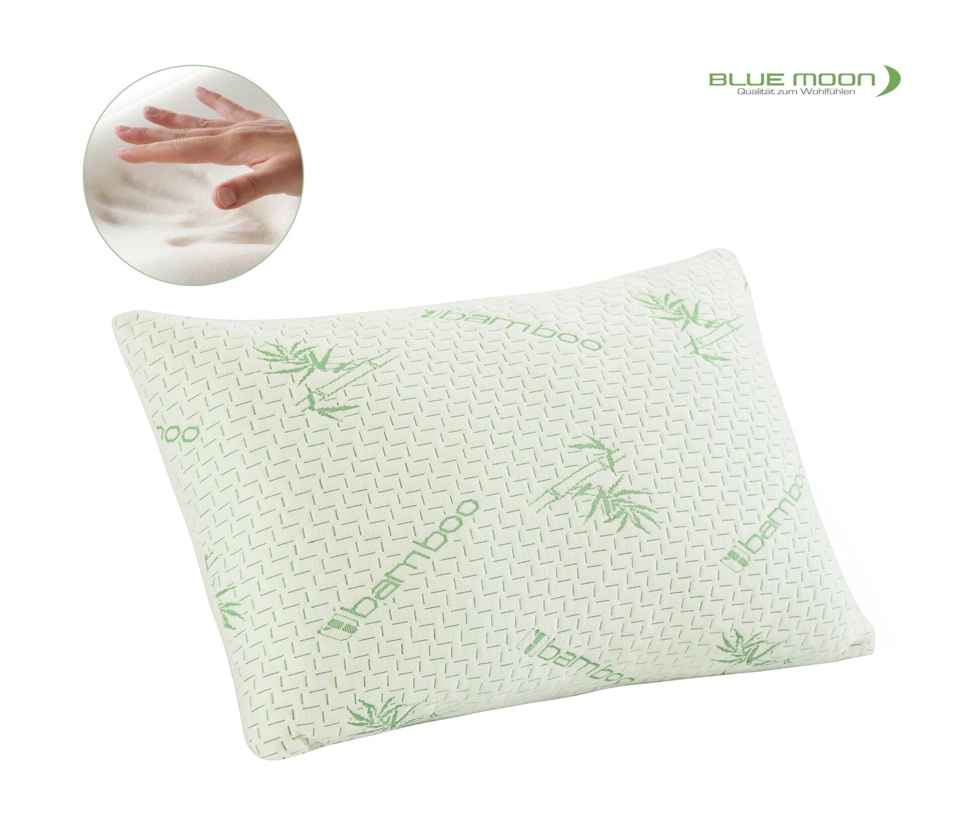 Poduszka bambusowa ortopedyczna poduszka pod kark poduszka z pianki z pamięcią kształtu antyalergiczna poduszka do spania hipoalergiczna zdejmowana poszewka z zamkiem błyskawicznym bambusowa - obrazek 5