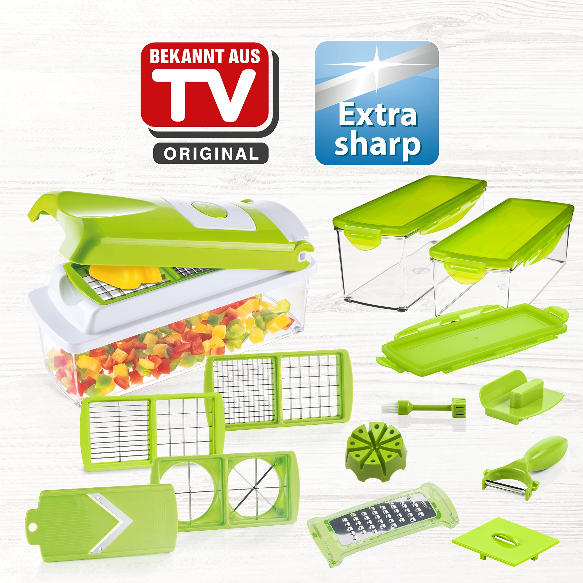 Genius Nicer Dicer Plus | 18 części | kiwi | uniwersalna krajalnica | - obrazek 6