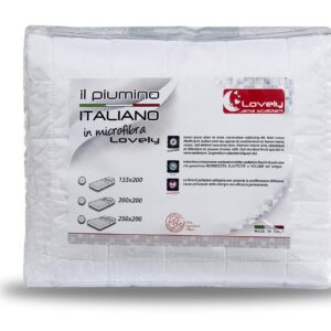 Luksusowa włoska kołdra puchowa V.I.P. Lovely Lato 100% poliester - rozmiar 100 (200 x 200 cm) - biała - idealna do łóżka francuskiego - wyprodukowana we Włoszech