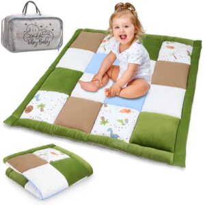Mata dla niemowlęcia Aksamitna mata do zabawy 100x100 cm - PATCHWORK W