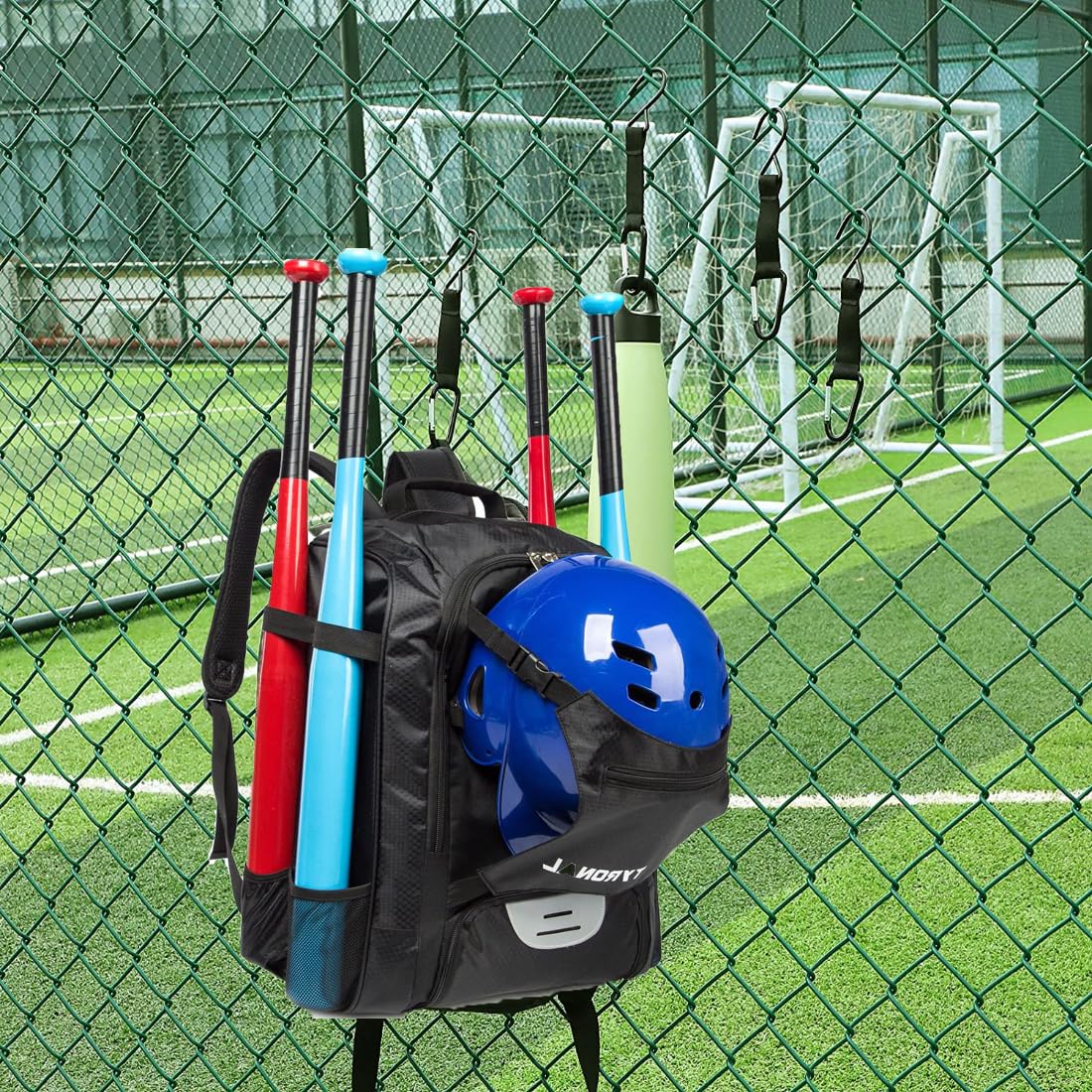 Uniwersalna torba sportowa z haczykiem na ogrodzenie - idealna na tenis, baseball, softball, badminton, squash i więcej! - obrazek 2