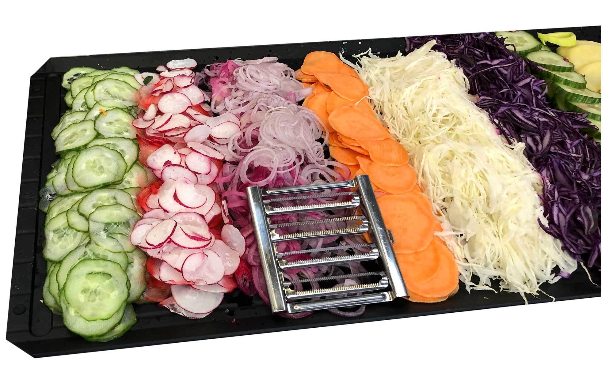 Gigant 4-częściowa szatkownica do warzyw z pudełkiem wielofunkcyjnym i - obrazek 2