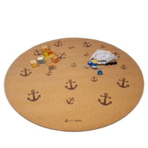 Secoroco Mata dla Niemowląt: Antypoślizgowa, Antyalergiczna, z Torbą (Kotwica)