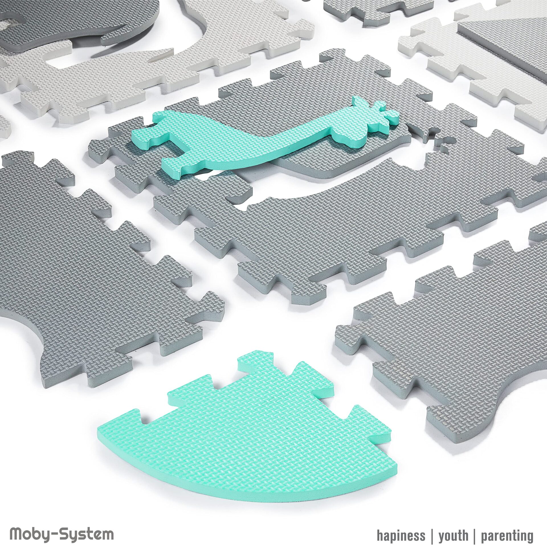Moby-System Mata dla Niemowląt, 150 x 150 cm, Mata do Zabawy, Bezwonna - obrazek 5