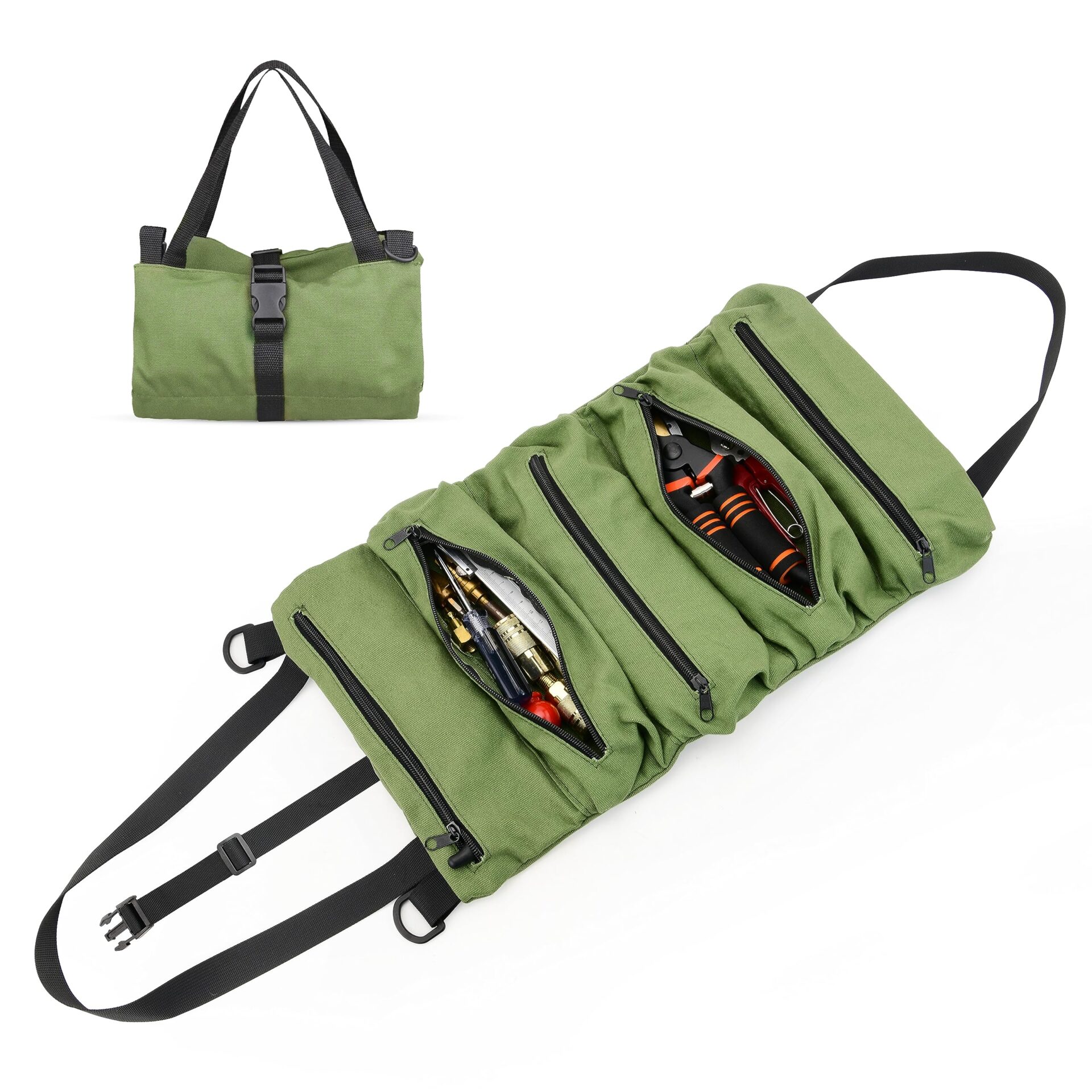 Torba na narzędzia dla elektryków i stolarzy z 5 kieszeniami