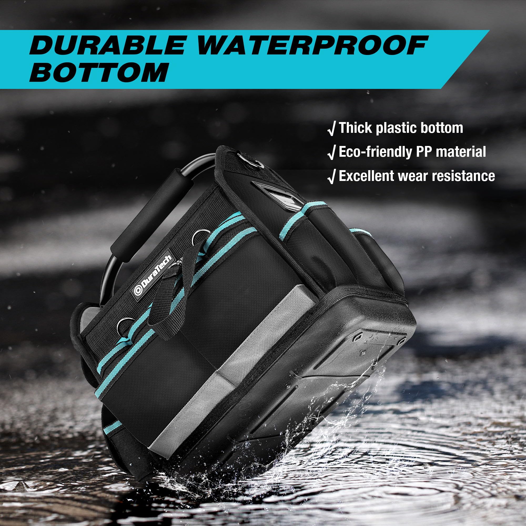 DURATECH Profesjonalna torba narzędziowa dla elektryków, Solidna torba - obrazek 4