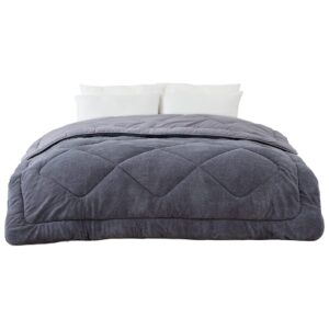 Kołdra Hellona Home: Dwustronna, Puszysta i Przytulna na Zimę i Pory Roku - Szara 155 x 215 cm (4 kg)