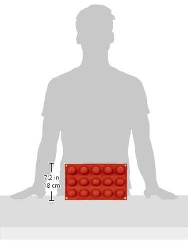 Silikomart - SF 005 HALF-SPHERES - FORMUŁA SILIKONOWA ø40 H 20 MM - obrazek 4