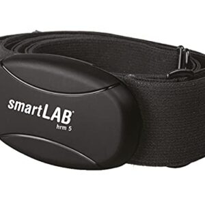 Pulsometr smartLAB hrm 5 - bezprzewodowy miernik tętna z elastycznym pasem piersiowym | Idealny do treningu w domu | 53 kHz | Bez Bluetooth i ANT