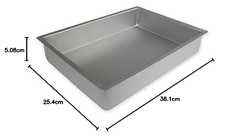 PME OBL10152 aluminiowa podłużna forma do ciasta 25 x 30 x 5 cm głębok - obrazek 3