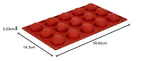 Silikomart - SF 005 HALF-SPHERES - FORMUŁA SILIKONOWA ø40 H 20 MM - obrazek 3